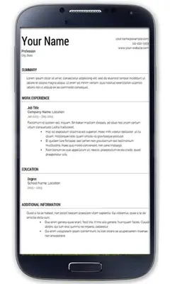 CV maker (Resume maker) android App screenshot 1