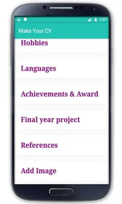 CV maker (Resume maker) android App screenshot 4