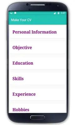 CV maker (Resume maker) android App screenshot 5